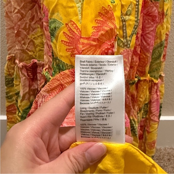 Farm Rio Macaw Bloom Tiered Dress - Picture 11 of 13